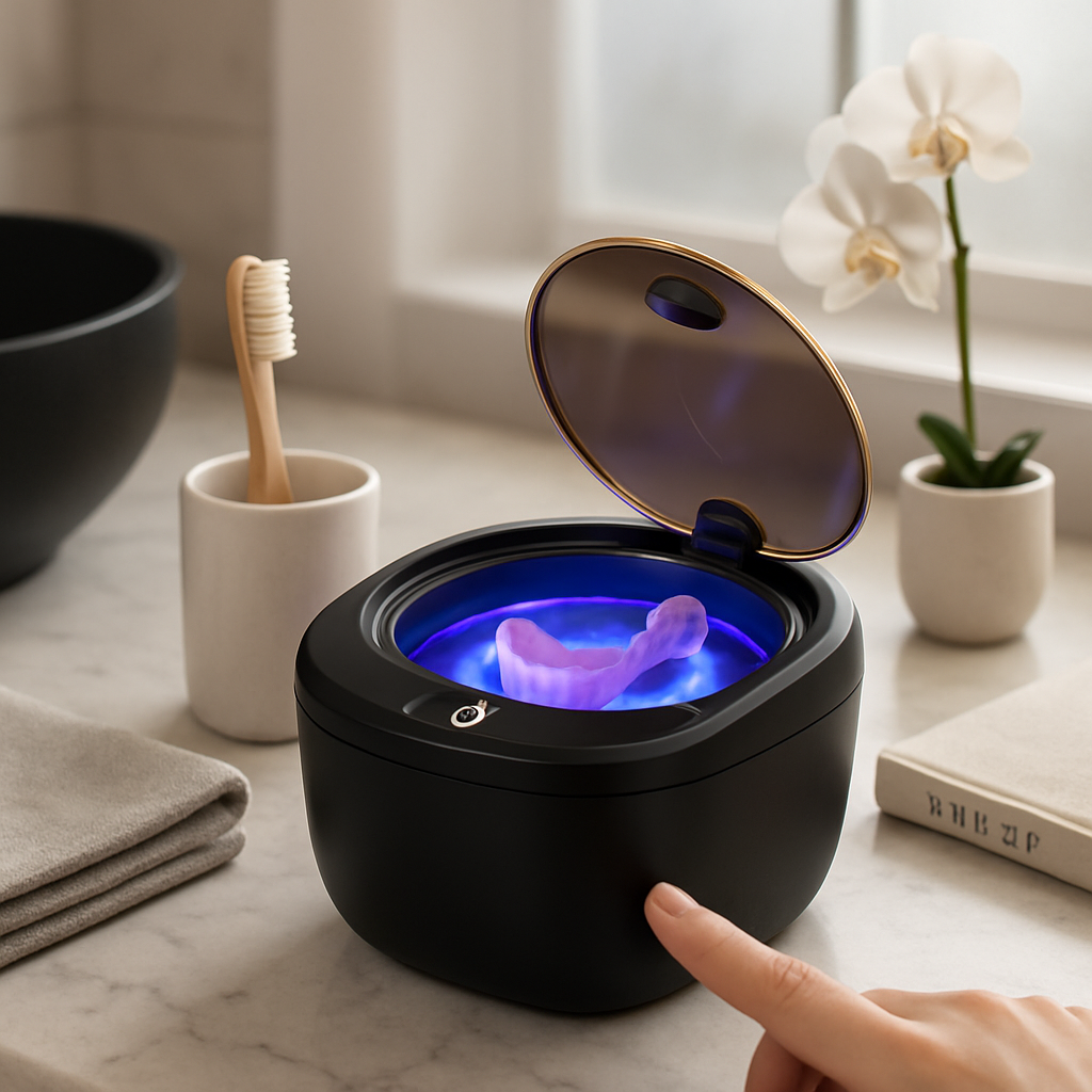 Ultrasonic Retainer Cleaner for Dental Appliances