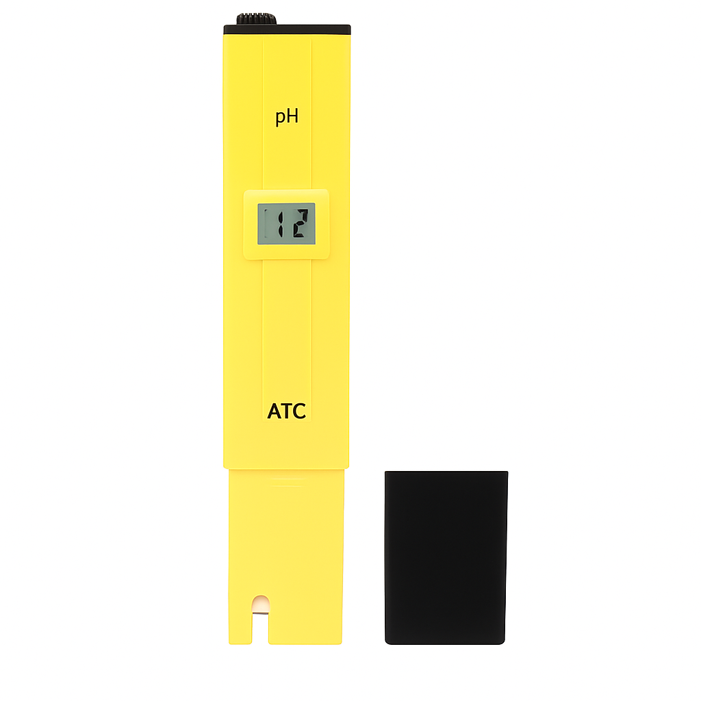 Digital PH Meter Handheld Water PH Meter w/ ATC 0-14 PH 0.1 PH Accuracy Water Quality Tester for Household Drinking Water Hydroponics Aquariums Swimmi