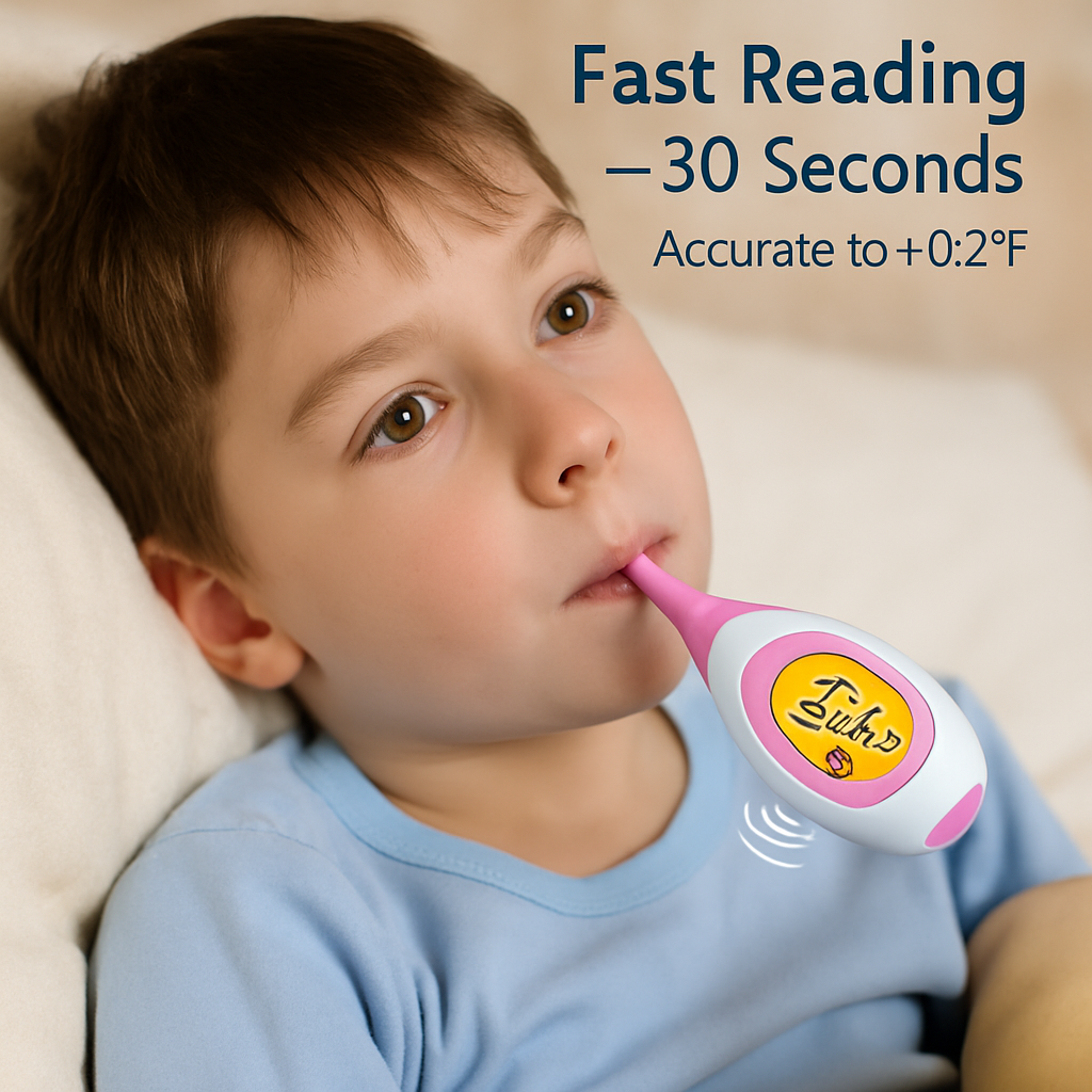 Digital Oral Thermometer - Fast, Accurate Reading