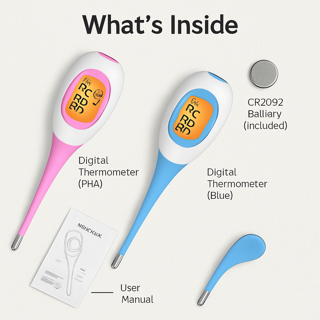 Digital Oral Thermometer - Fast, Accurate Reading