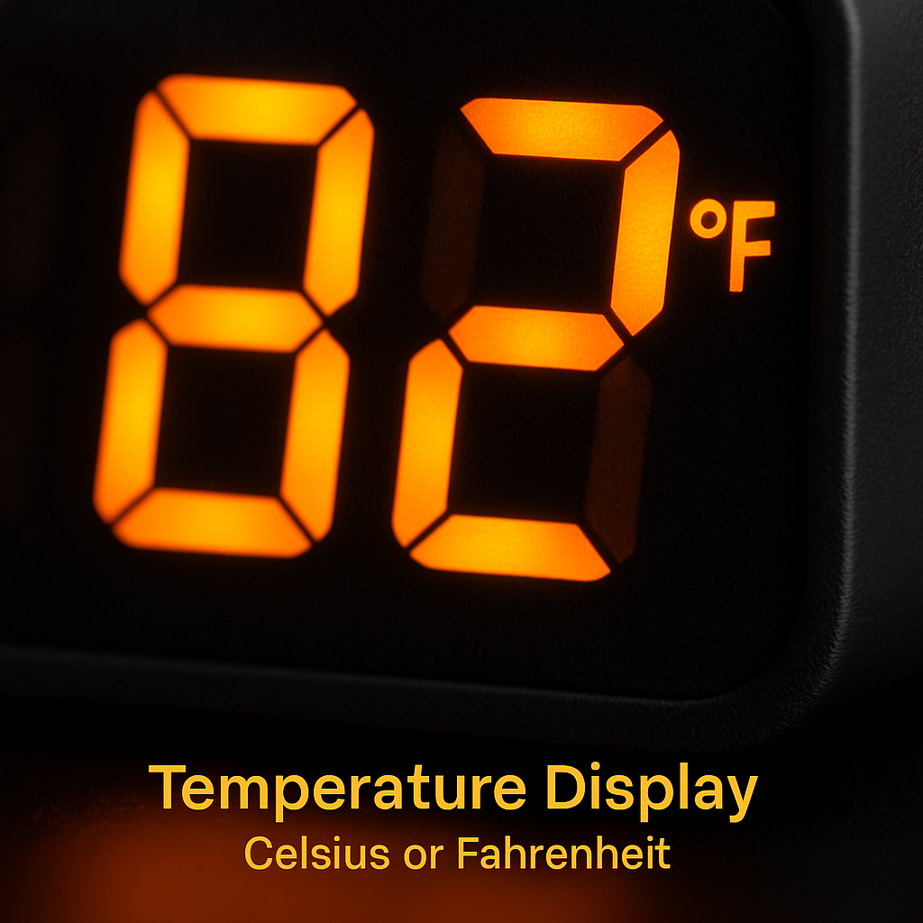 LED Digital Wall Clock with Remote - 12/24h, 3 Alarms