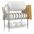 Three-Tier Dish Drying Rack with Drainage Trays