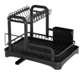 2-Tier Dish Drying Rack for Kitchen Counter Space