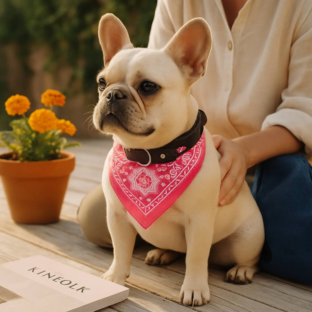 Adjustable Leather Pet Collar Triangle Bandana for Dogs