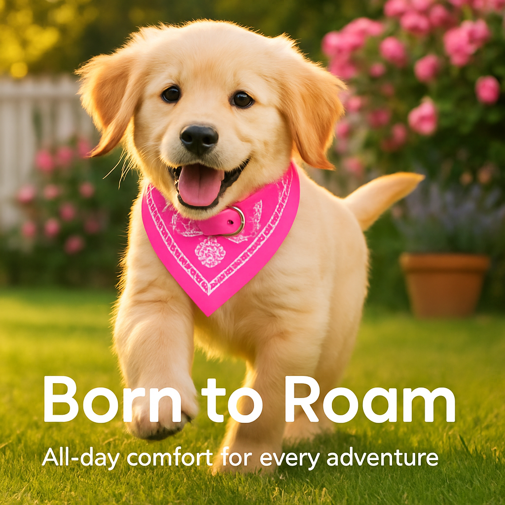 Adjustable Leather Pet Collar Triangle Bandana for Dogs