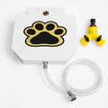 Dog Water Fountain Outdoor Dog Pet Water Dispenser Step-on Activated Sprinkler w/ Interactive Paw Pedal Valve for Drinking Fresh Water