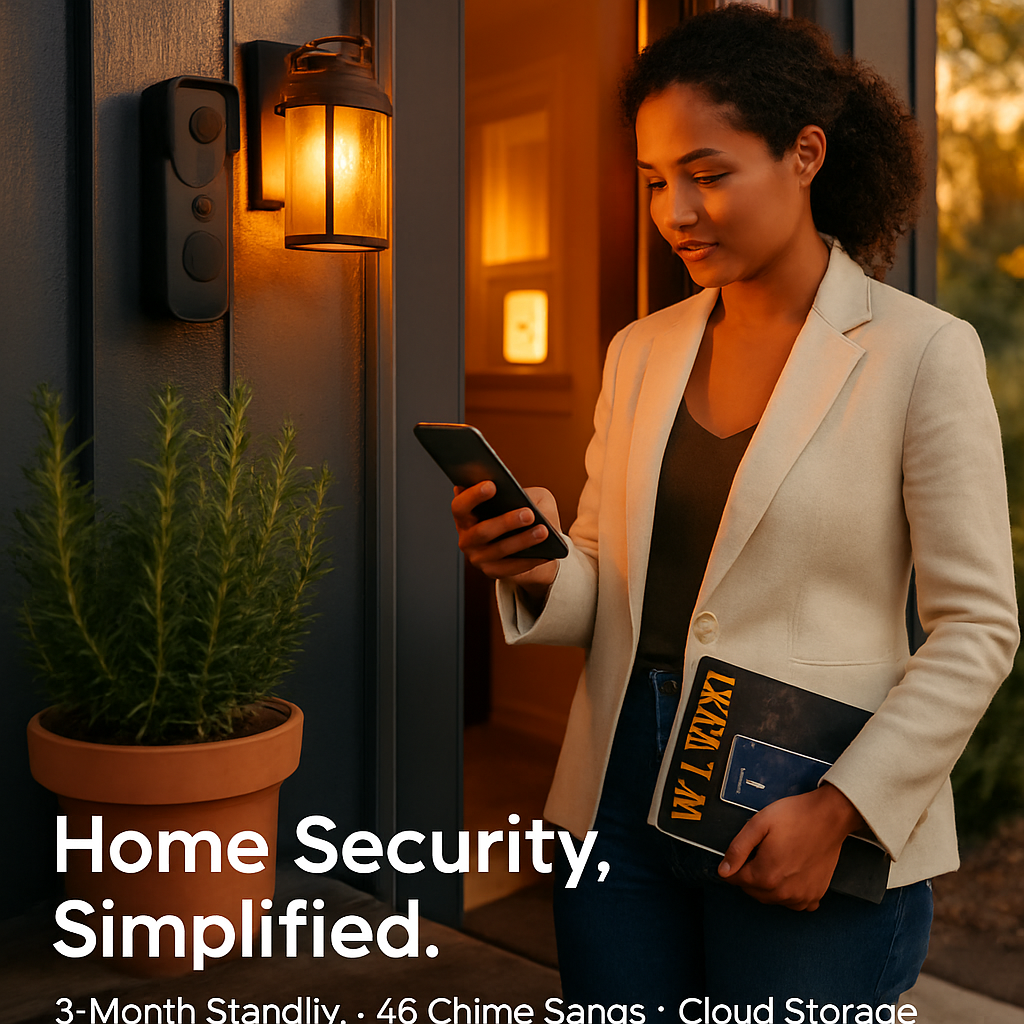 Smart WiFi Video Doorbell with Two-Way Audio