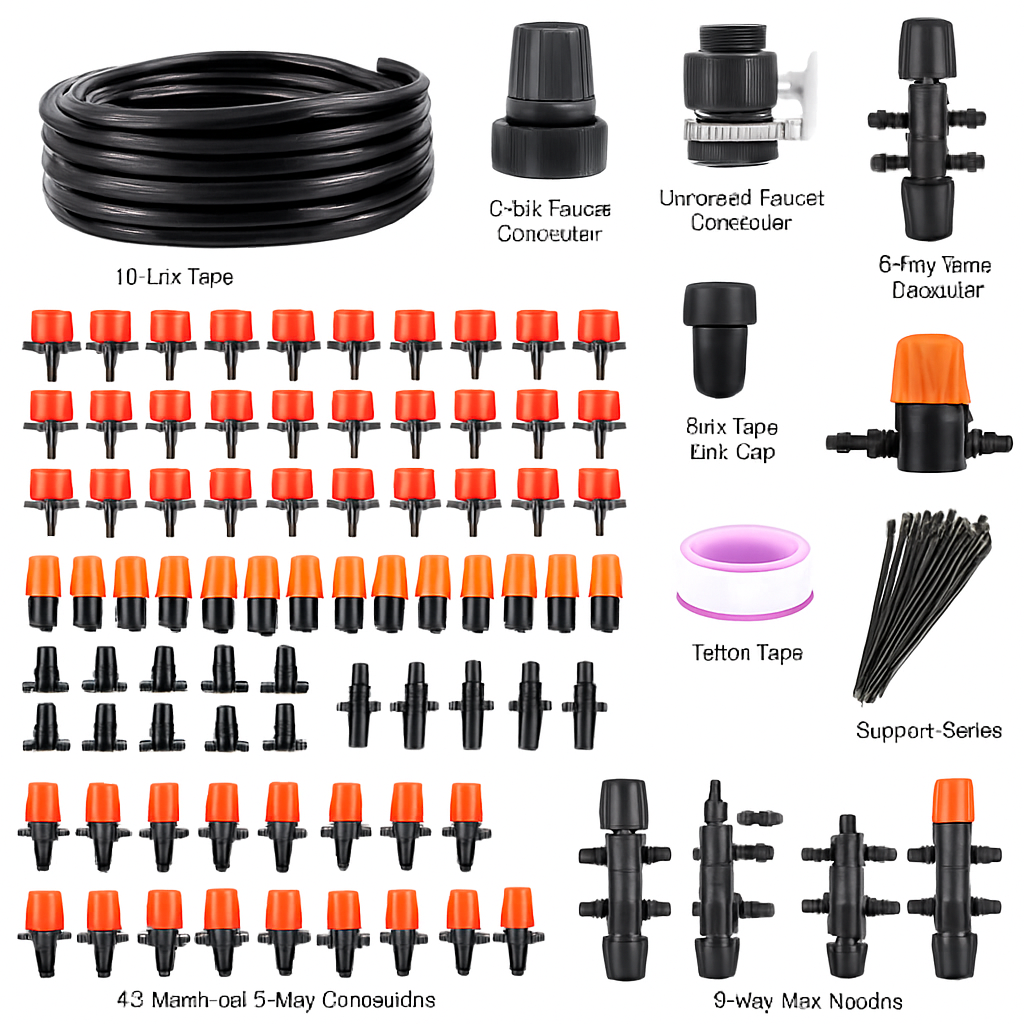 Drip Irrigation Kit for Garden and Patio