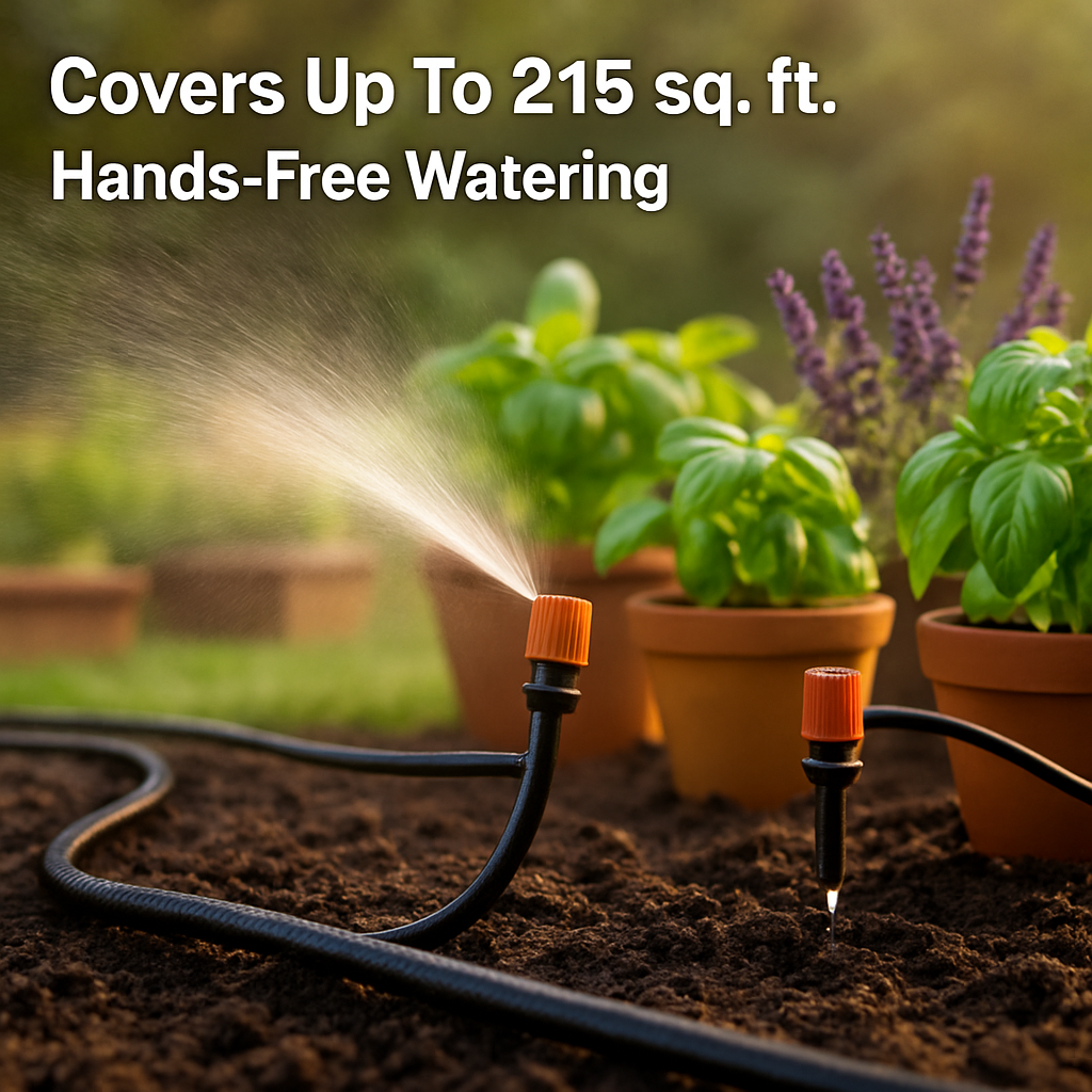 Drip Irrigation Kit for Garden and Patio
