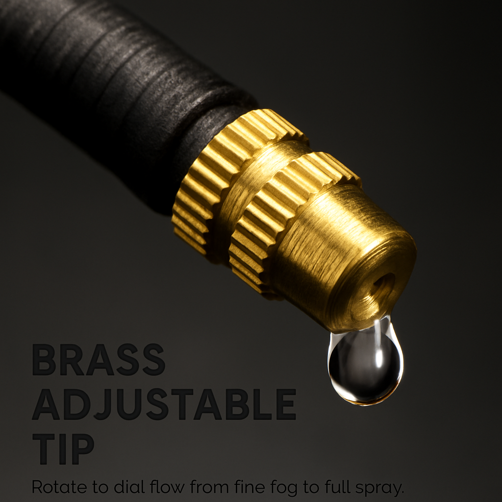 360° Bendable Drip Irrigation System with 49FT 5/8” Tubing Hose 5/16” Faucet Connector Automatic Watering Misting Kit For Garden Greenhouse Yard Lawn