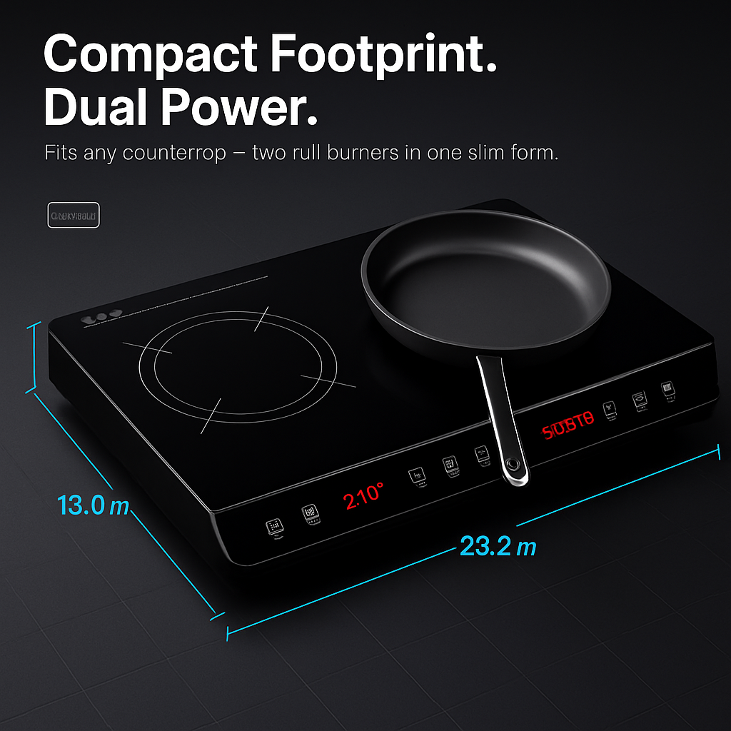 Induction Cooktop Dual Burner Portable Stove