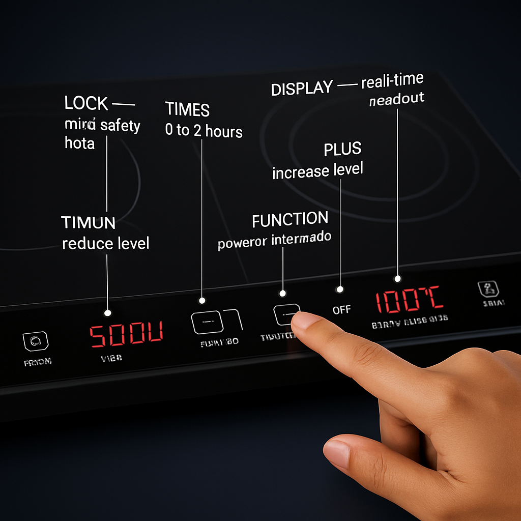 Induction Cooktop Dual Burner Portable Stove
