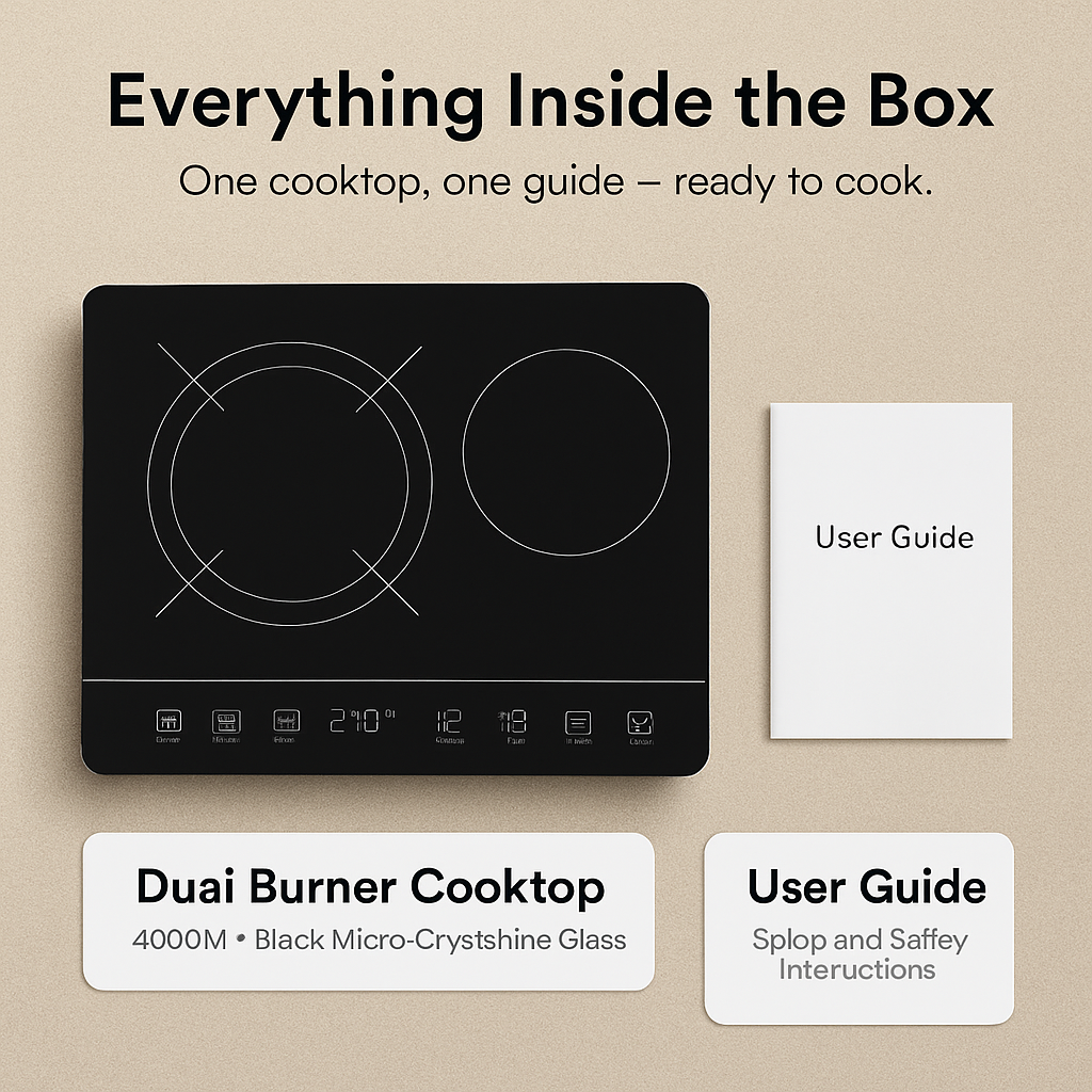Induction Cooktop Dual Burner Portable Stove