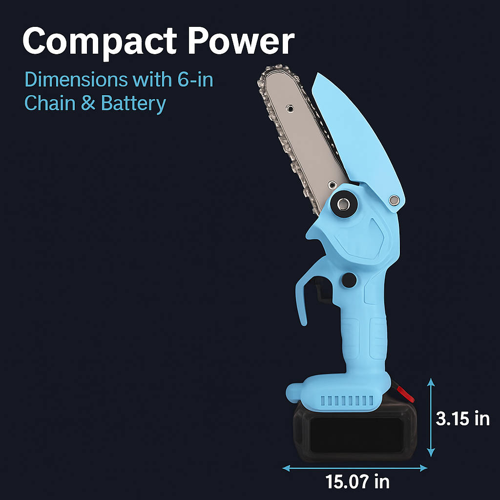 Mini Chainsaw Portable Cordless for Pruning