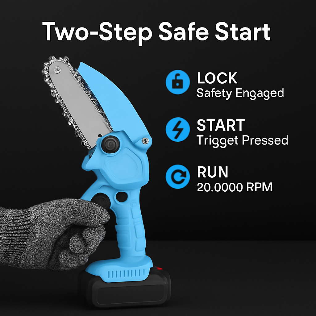 Mini Chainsaw Portable Cordless for Pruning