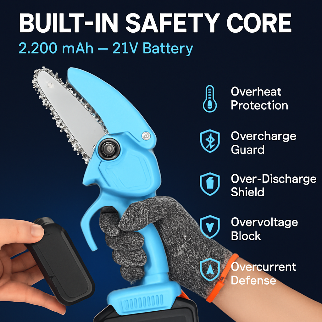 Mini Chainsaw Portable Cordless for Pruning