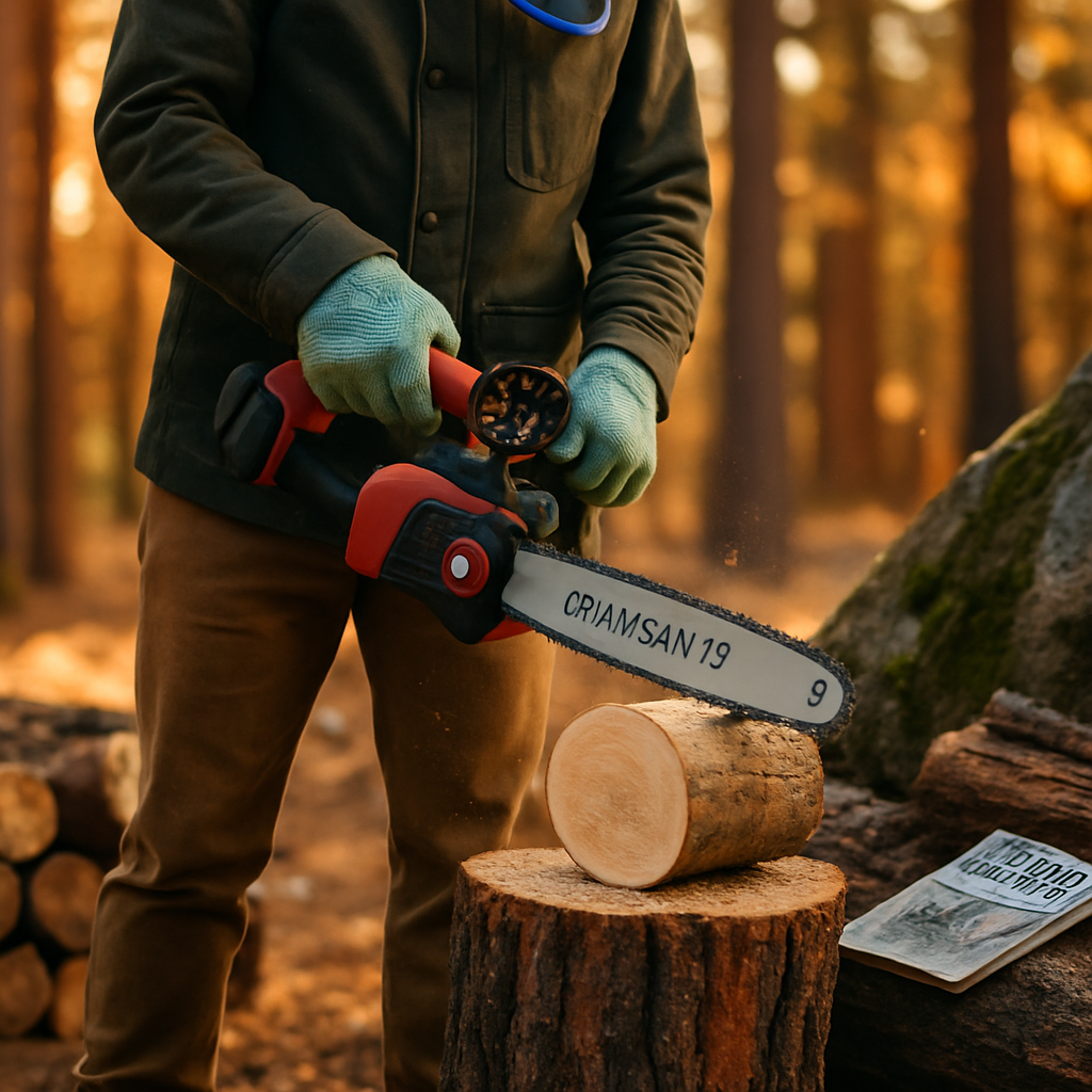 12-Inch Cordless Chainsaw with Battery and Charger