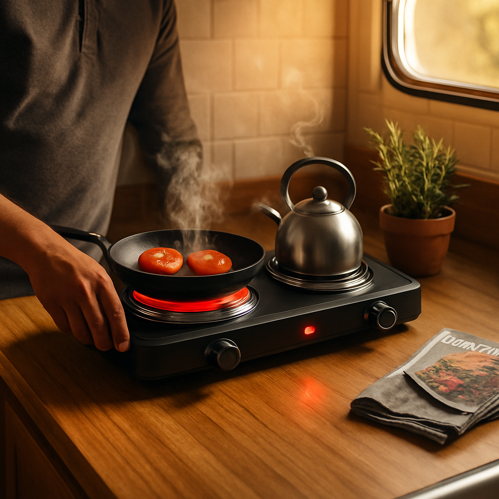 Infrared Dual Burner Portable Hot Plate Stove