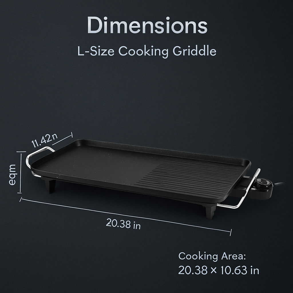Electric Barbecue Grill Griddle - Non-Stick Tabletop BBQ