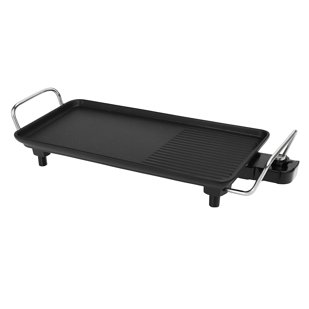Electric Barbecue Grill Griddle - Non-Stick Tabletop BBQ