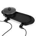 2-in-1 Electric Hot Pot with Grill Cooker for Home Use