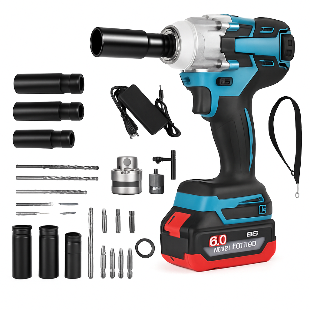 Cordless 3-in-1 Impact Wrench with 1/2 Drive