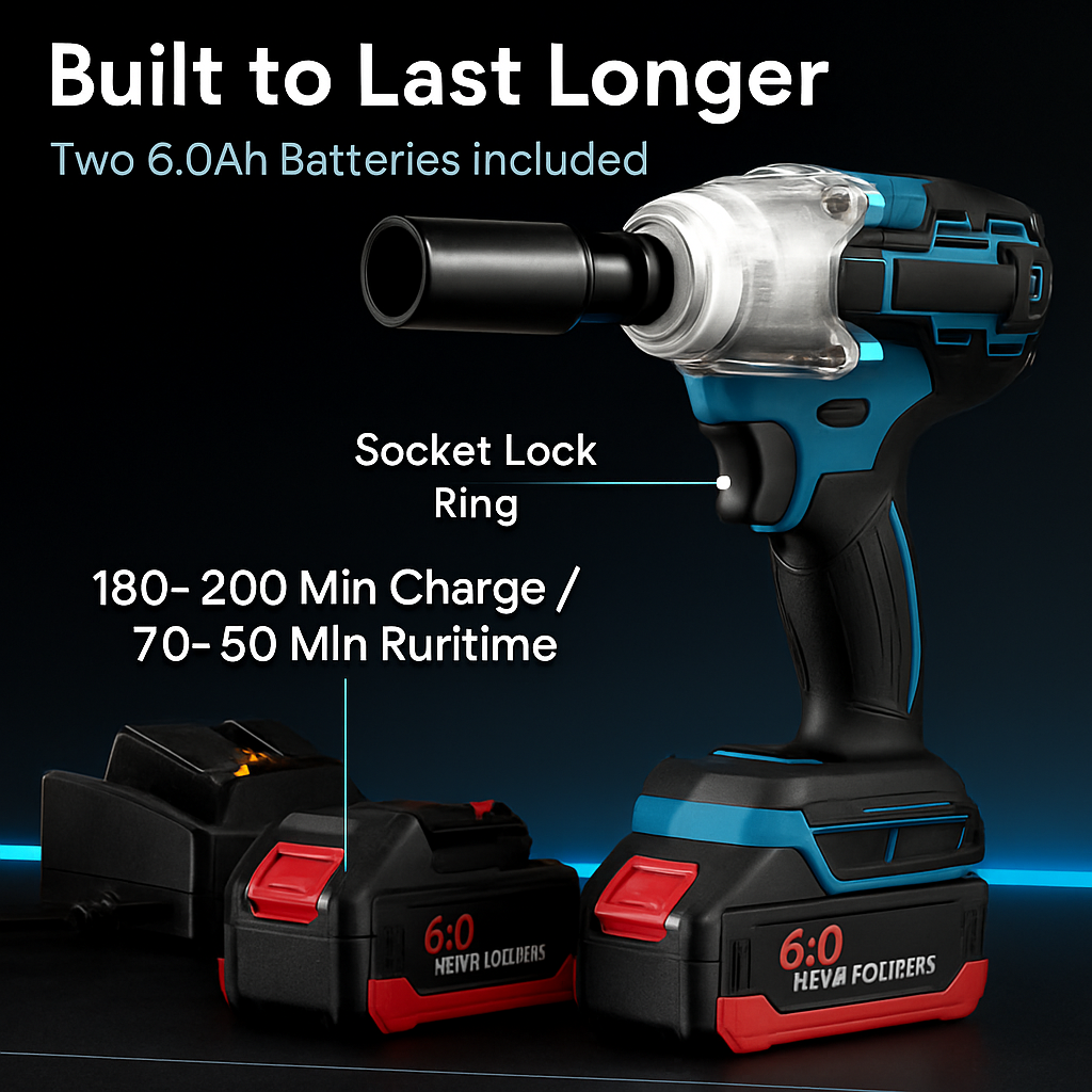 Cordless 3-in-1 Impact Wrench with 1/2 Drive