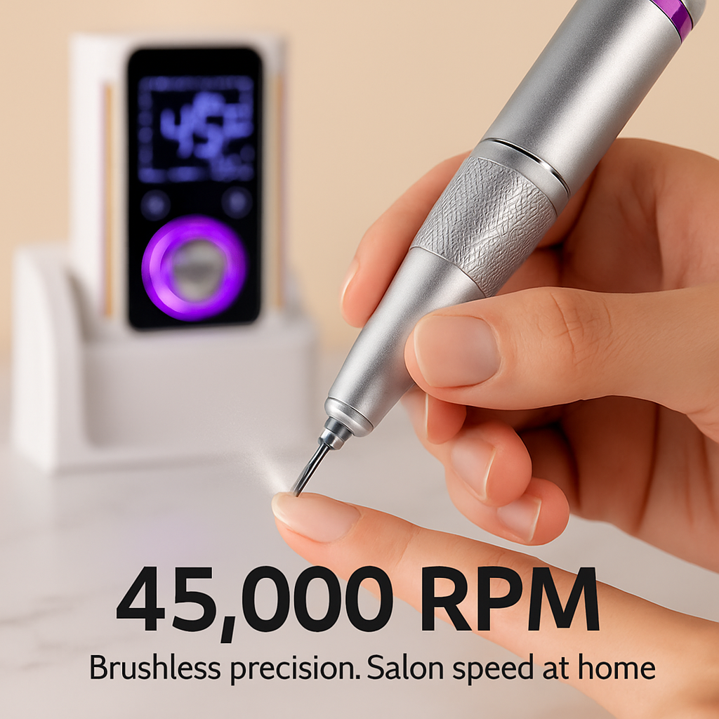 Portable Electric Nail Drill Kit for Home & Salon Use