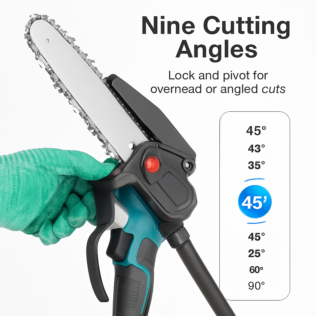 2-In-1 Cordless Pole Saw & Mini Chainsaw