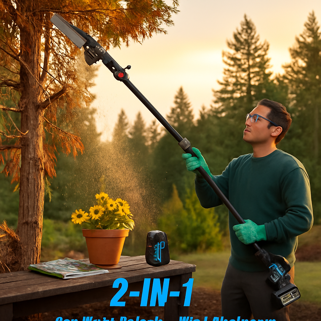 2-In-1 Cordless Pole Saw & Mini Chainsaw