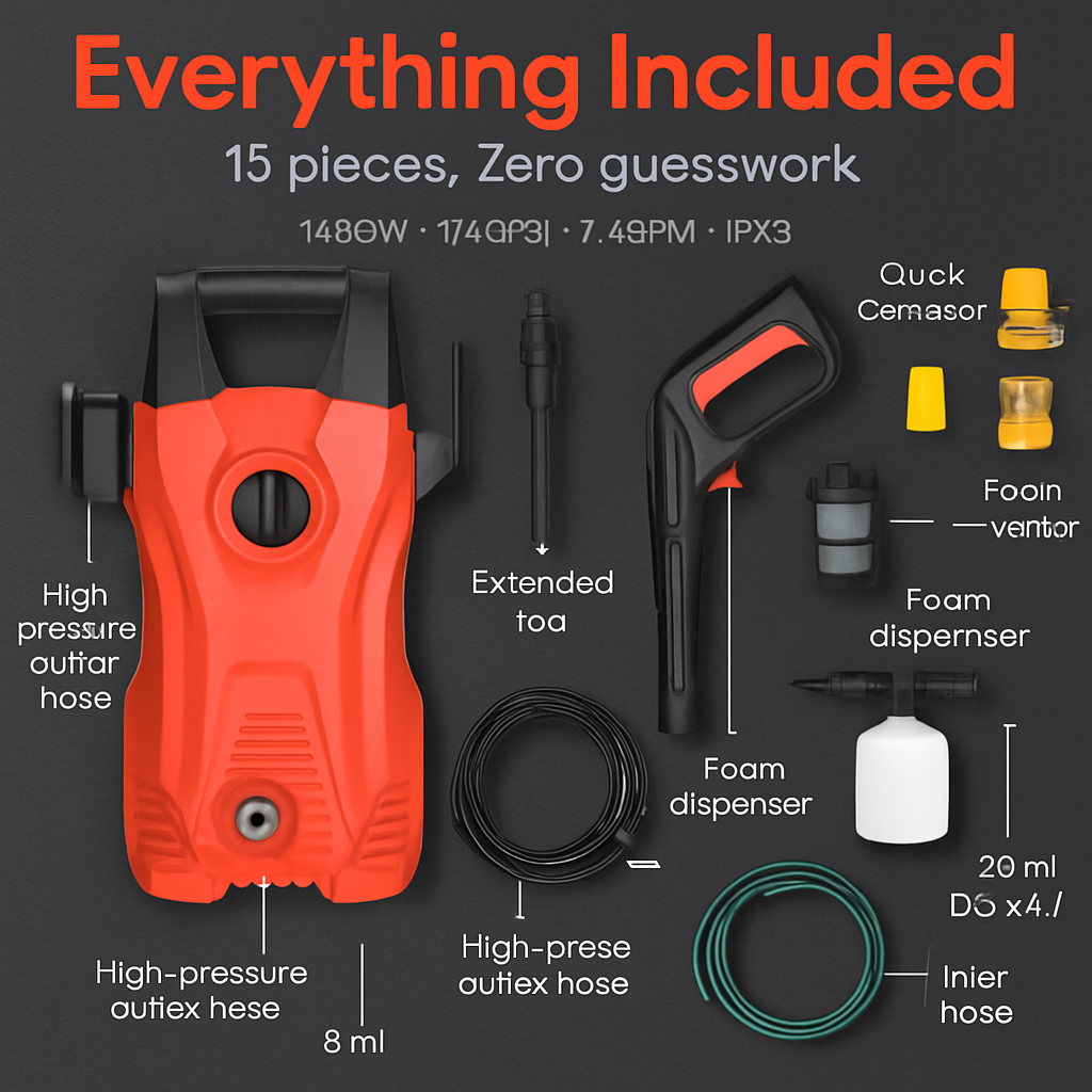 Electric High Pressure Washer for Home and Cars