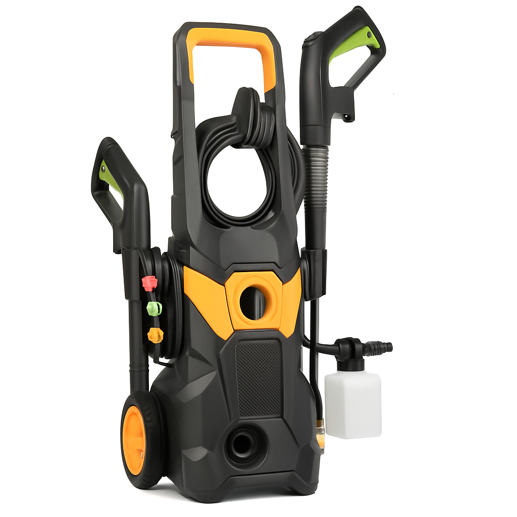 Electric Pressure Washer with Spray Gun and Accessories
