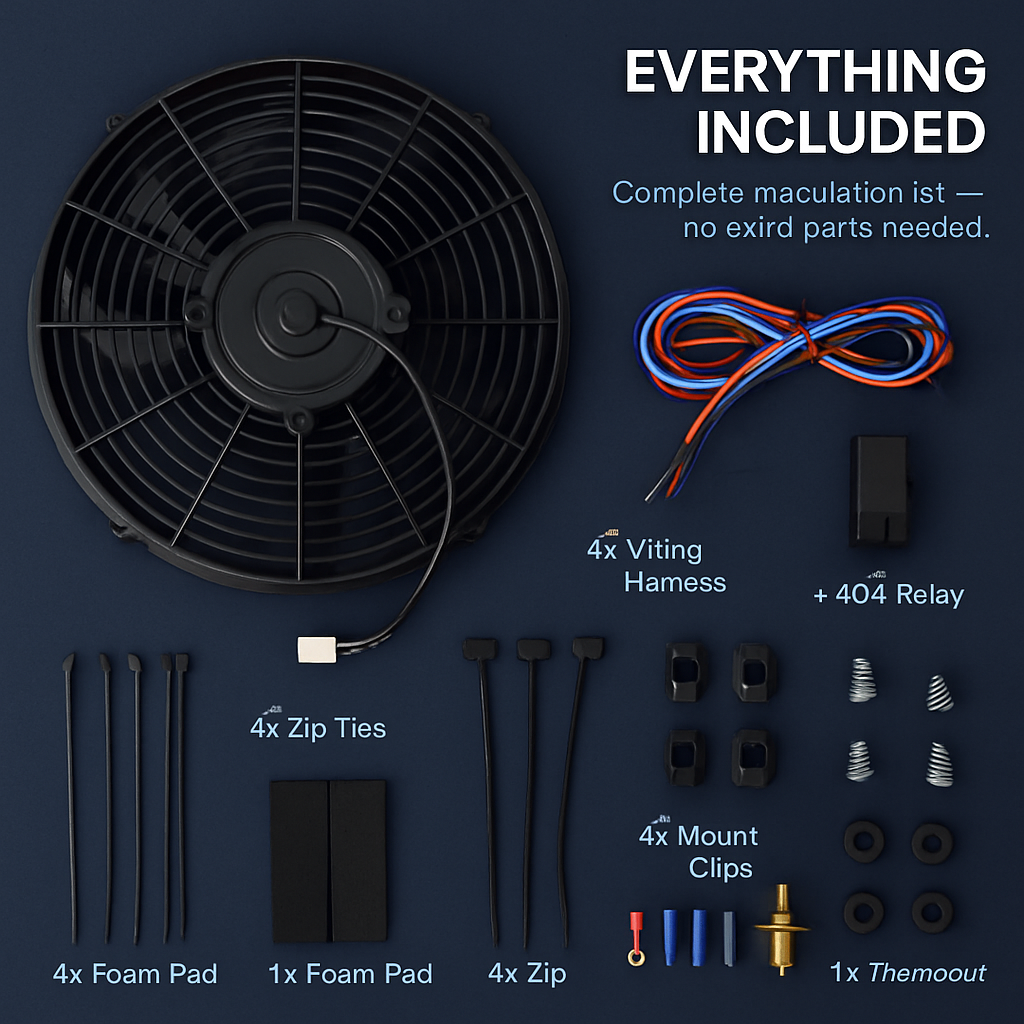 Radiator Cooling Fan for Vehicles with High Airflow