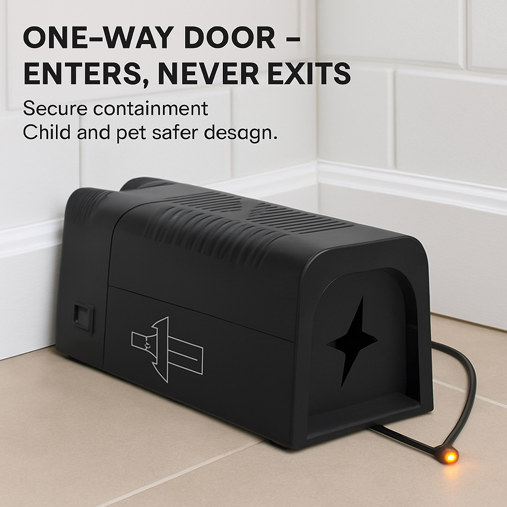 Electric Rat Trap - Rechargeable Indoor Rodent Zapper Home
