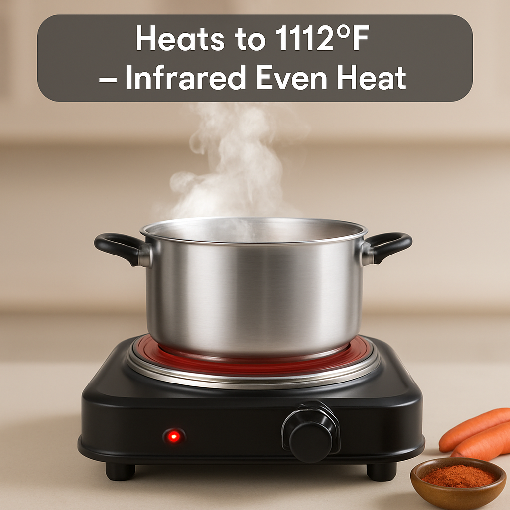 Infrared Single Burner Portable Hot Plate Stove