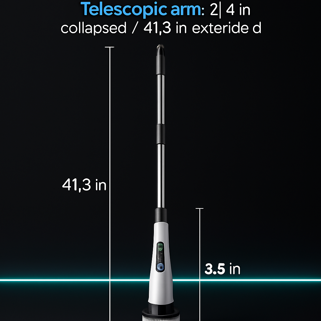 Electric Spin Scrubber Cordless Telescopic Cleaning Brush