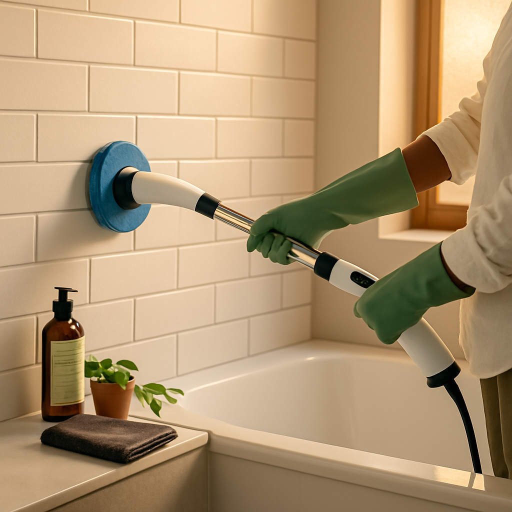 Electric Spin Scrubber Cordless Telescopic Cleaning Brush