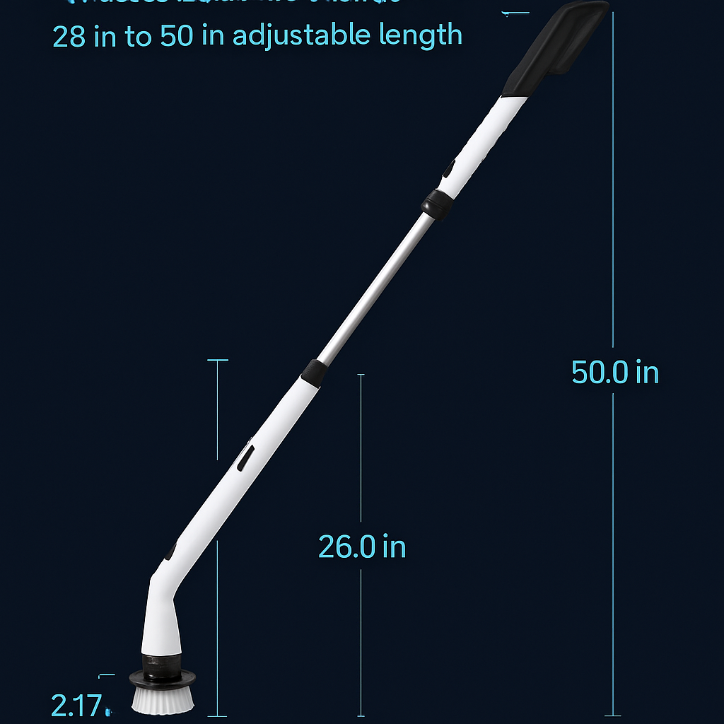 Electric Spin Scrubber Cordless Handheld Cleaning Brush