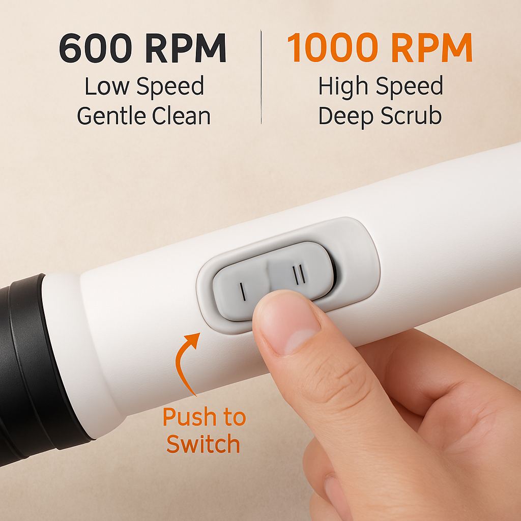 Electric Spin Scrubber Cordless Handheld Cleaning Brush