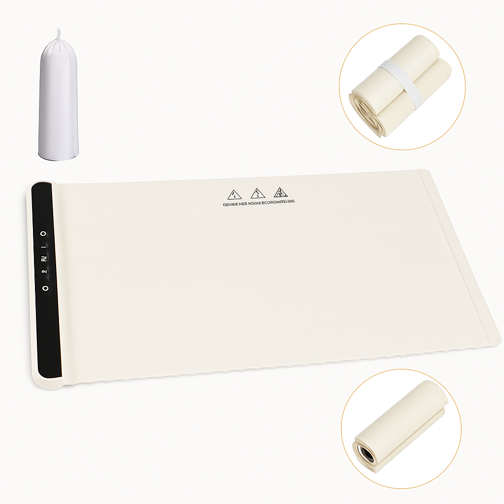 Electric Warming Tray Roll-Up Food Warmer with Auto Timer