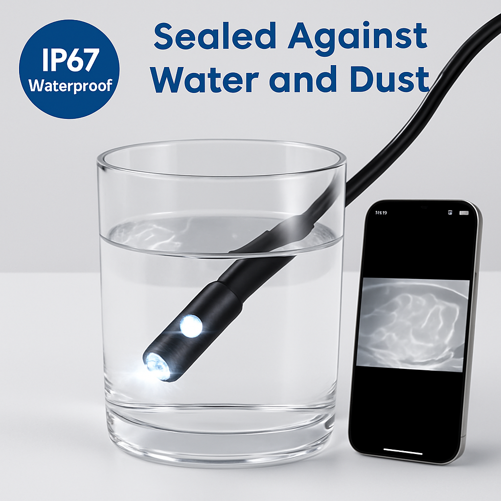 Endoscope Camera with Dual Lenses for Tight Space Inspection