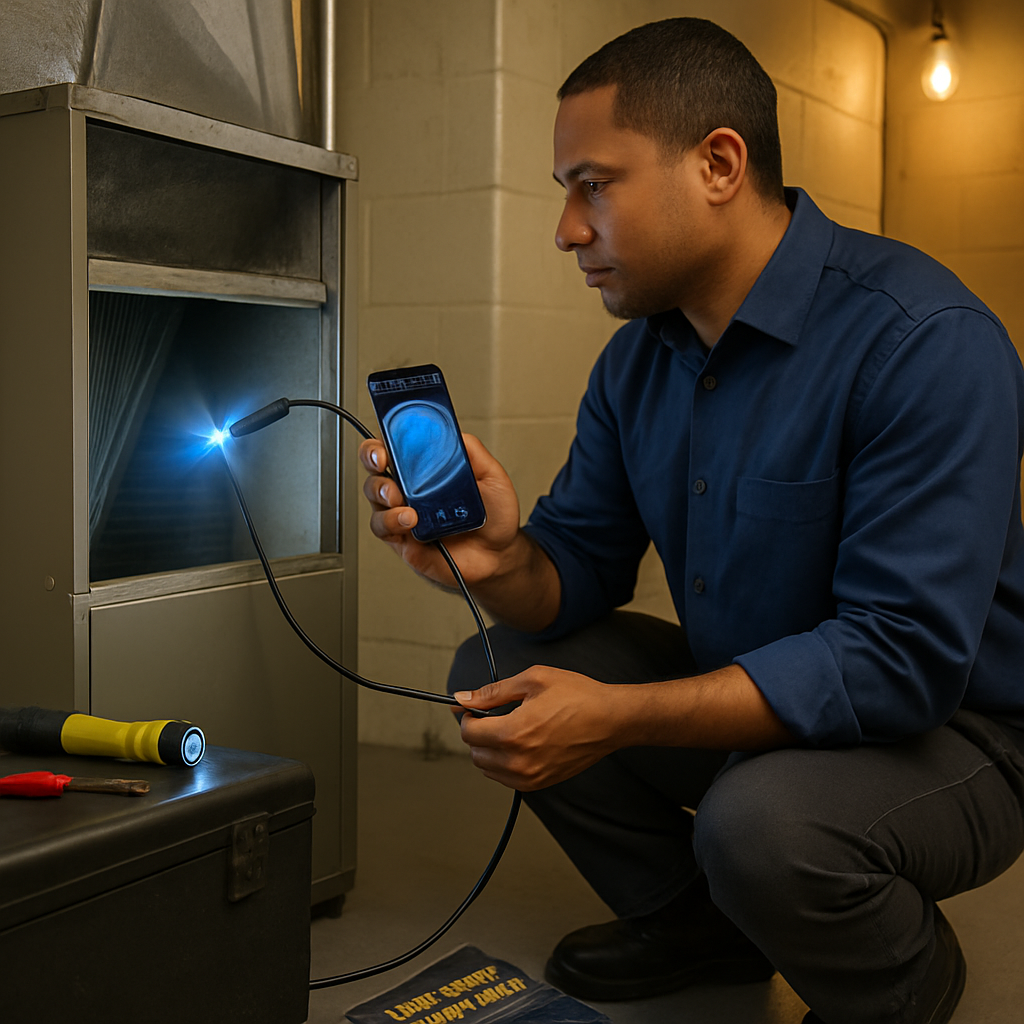 Endoscope Camera with Dual Lenses for Tight Space Inspection