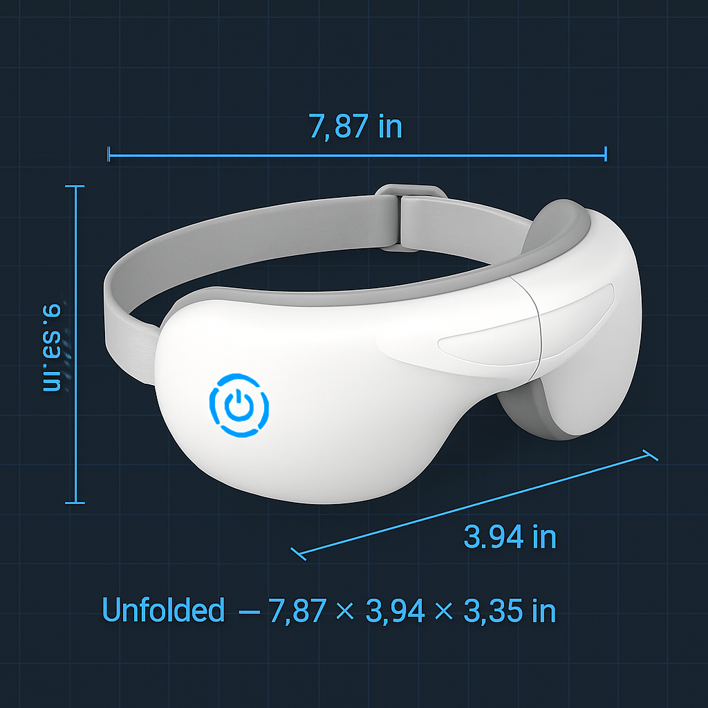 Eye Massager With Heat, Music, Wireless Mask for Migraines