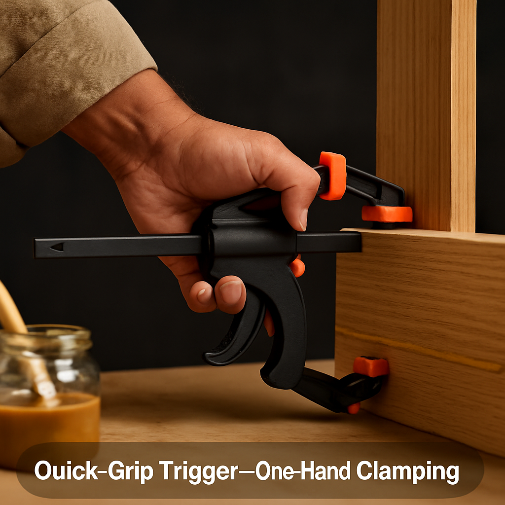 F Clamp Grip Set for Woodworking - Quick Release Clamps