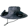 Wide Brim Sun Hat with 2 Solar-Powered Fans