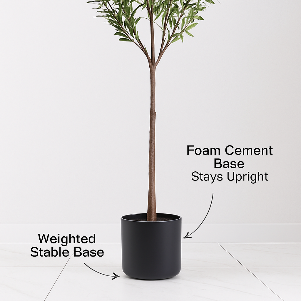 Artificial Olive Tree with Lush Branches and Fruits