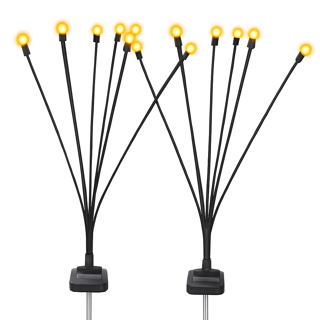 Solar Firefly Lights Swaying Pathway Lamps for Garden