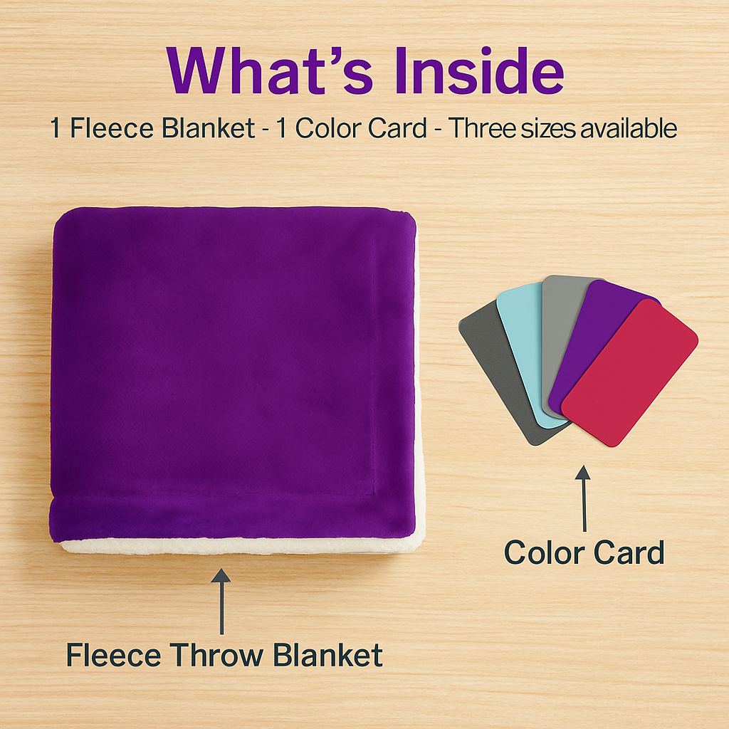 Fleece Throw Blanket - Cozy Double-Sided Microfiber Comfort