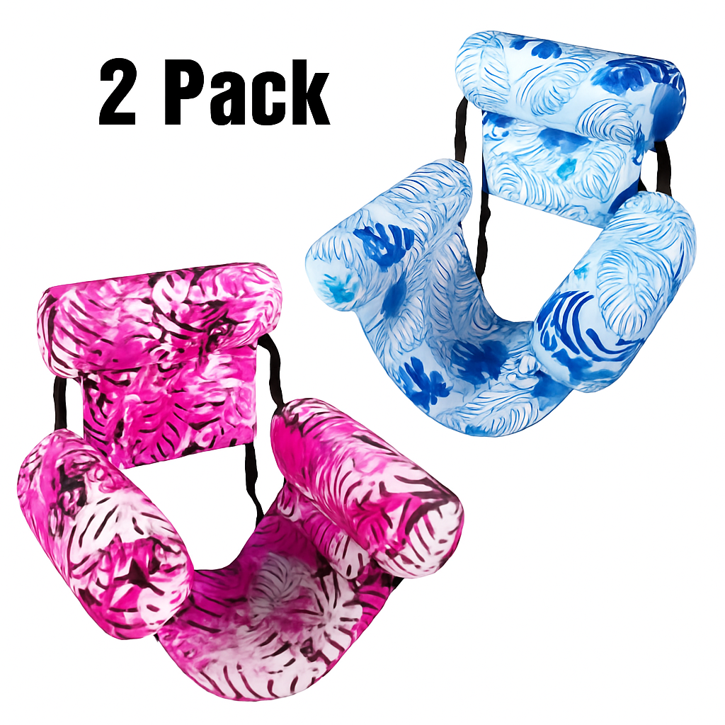 2 Pack Inflatable Pool Floats for Adult Inflatable Hammocks Floating Lounge Chairs for Party Summer Water Beach Lake Fun