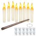 Flameless Floating LED Candles with Remote Wand